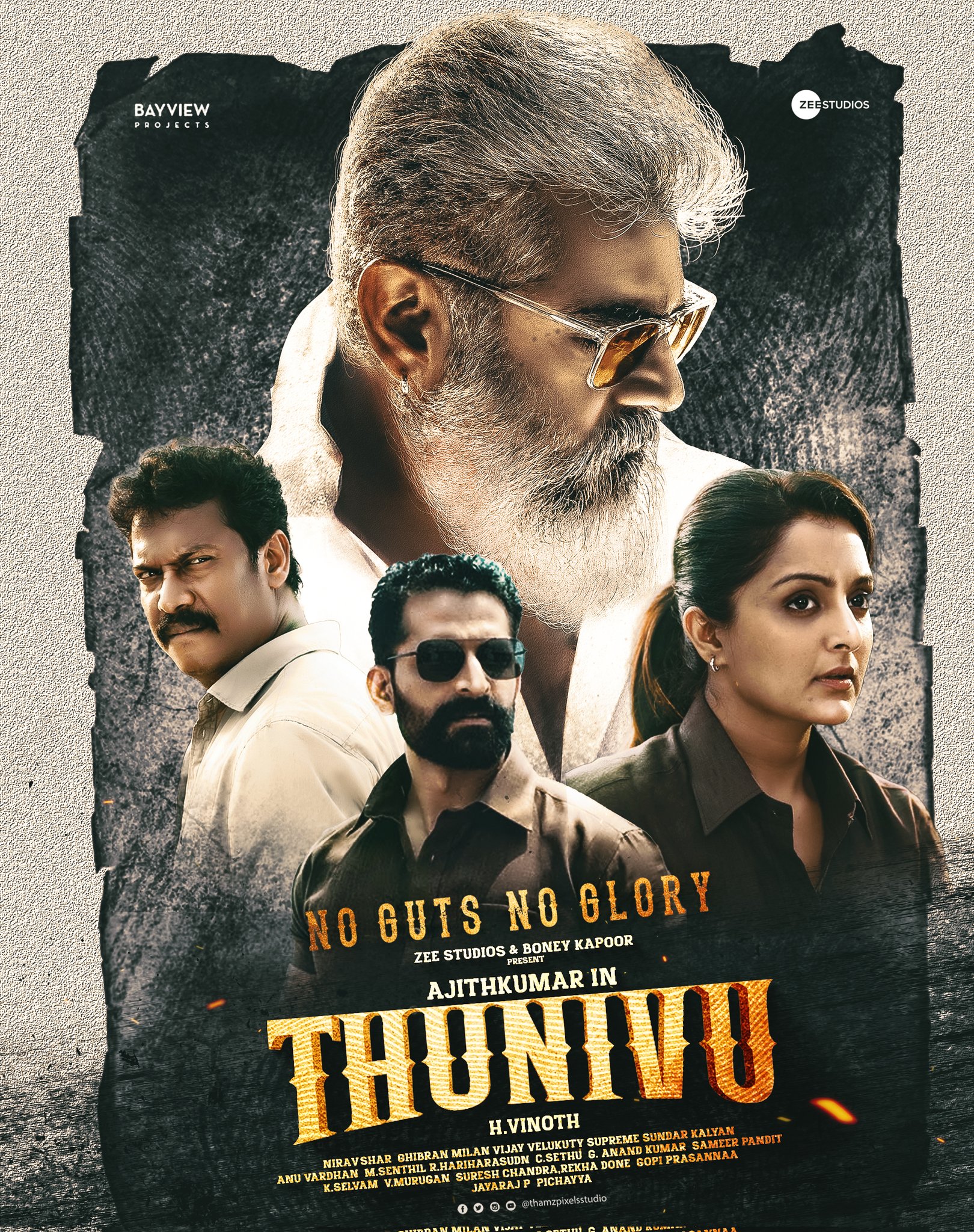 Thunivu (2023) 480p HQ PreDVDRip